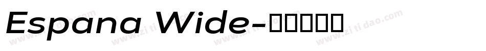 Espana Wide字体转换
